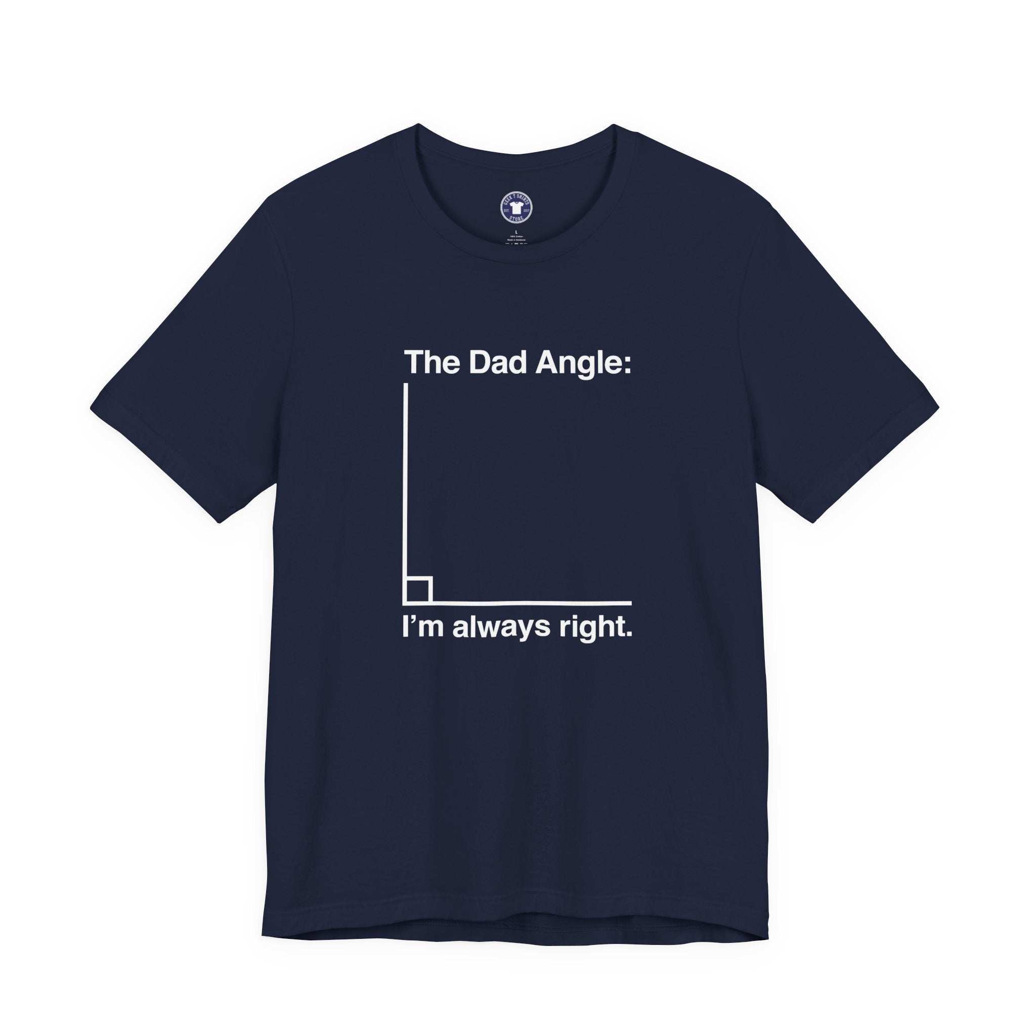 The Dad Angle Math Shirt - Geeky Father's Day Shirt - Premium Unisex Crewneck T-Shirt