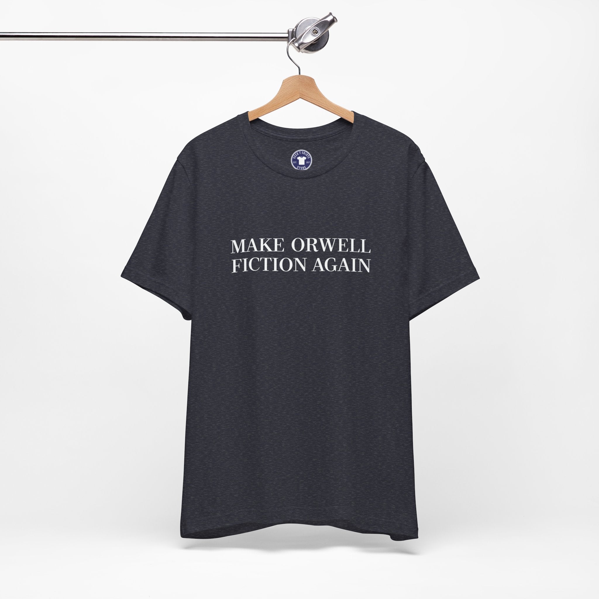 Make Orwell Fiction Again - Premium Unisex Crewneck T-Shirt