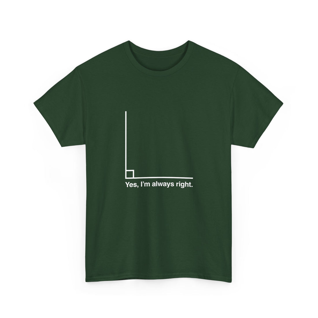 Yes I’m Always Right - Regular Unisex Crewneck T-Shirt