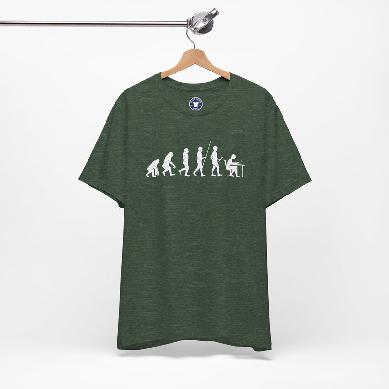 The Evolution To Coders - Premium Unisex Crewneck T-Shirt