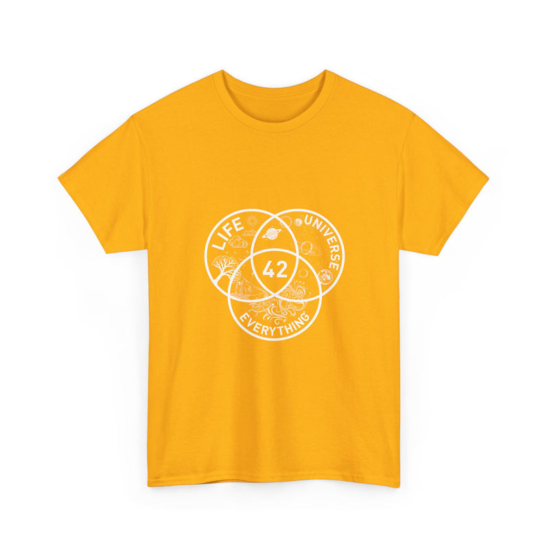 Life Universe Everything T-Shirt, Sci-Fi Geek T-Shirt, Nerd Shirt, Geek Humor Tee, Space Art Shirt, Cosmic Science Gift, Funny Venn Diagram