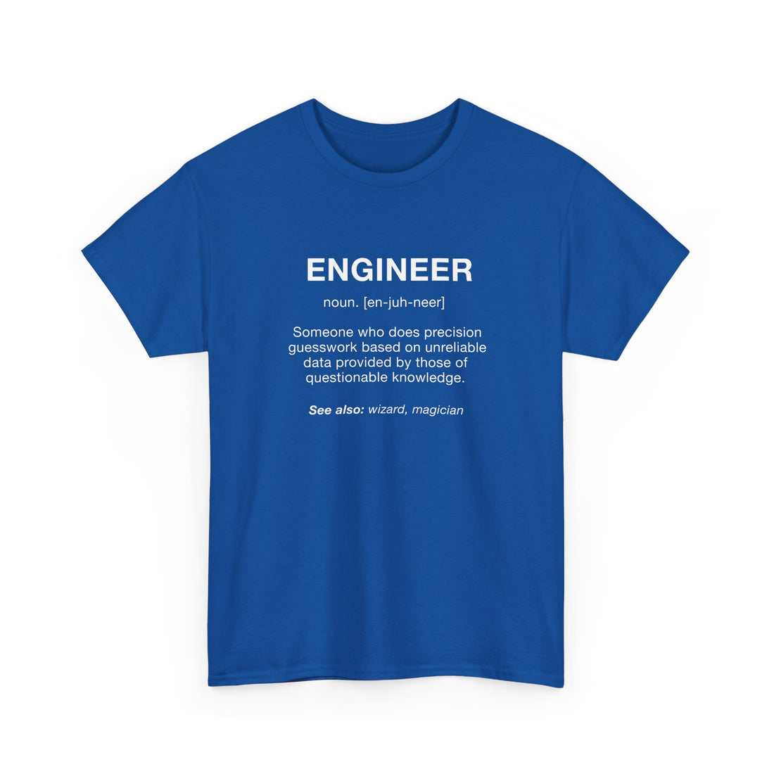 Engineer Noun - Engineering Shirt - Regular Unisex Crewneck T-Shirt