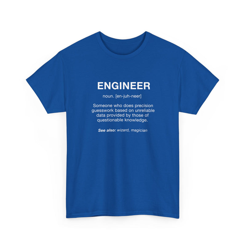 Engineer Noun - Engineering Shirt - Regular Unisex Crewneck T-Shirt