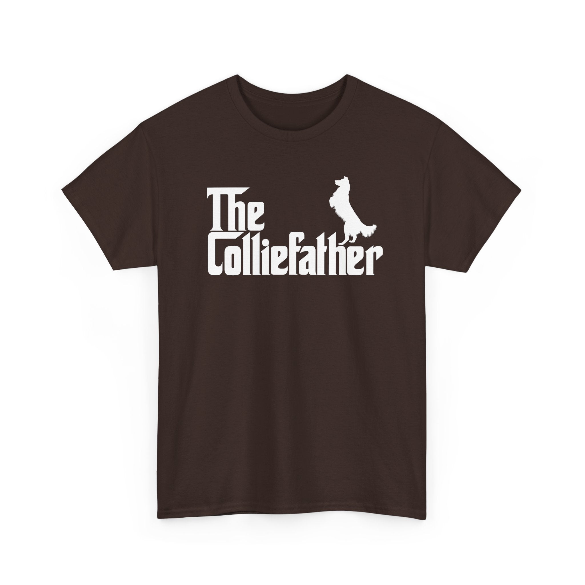 Funny Border Collie Shirt The Colliefather Border Collie Dad Gift - Unisex Regular Crewneck T-Shirt
