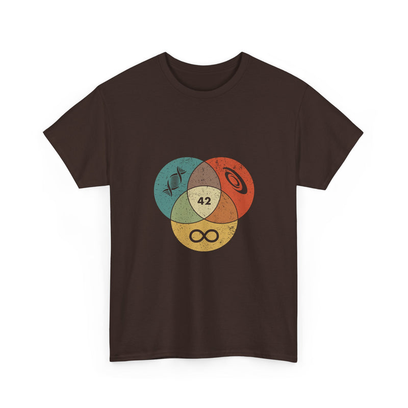 42 T-Shirt Hitchhikers Guide to the Galaxy Shirt Science Infinity DNA Galaxy Tee Geek Humor Gift Sci-fi Nerd Present Top