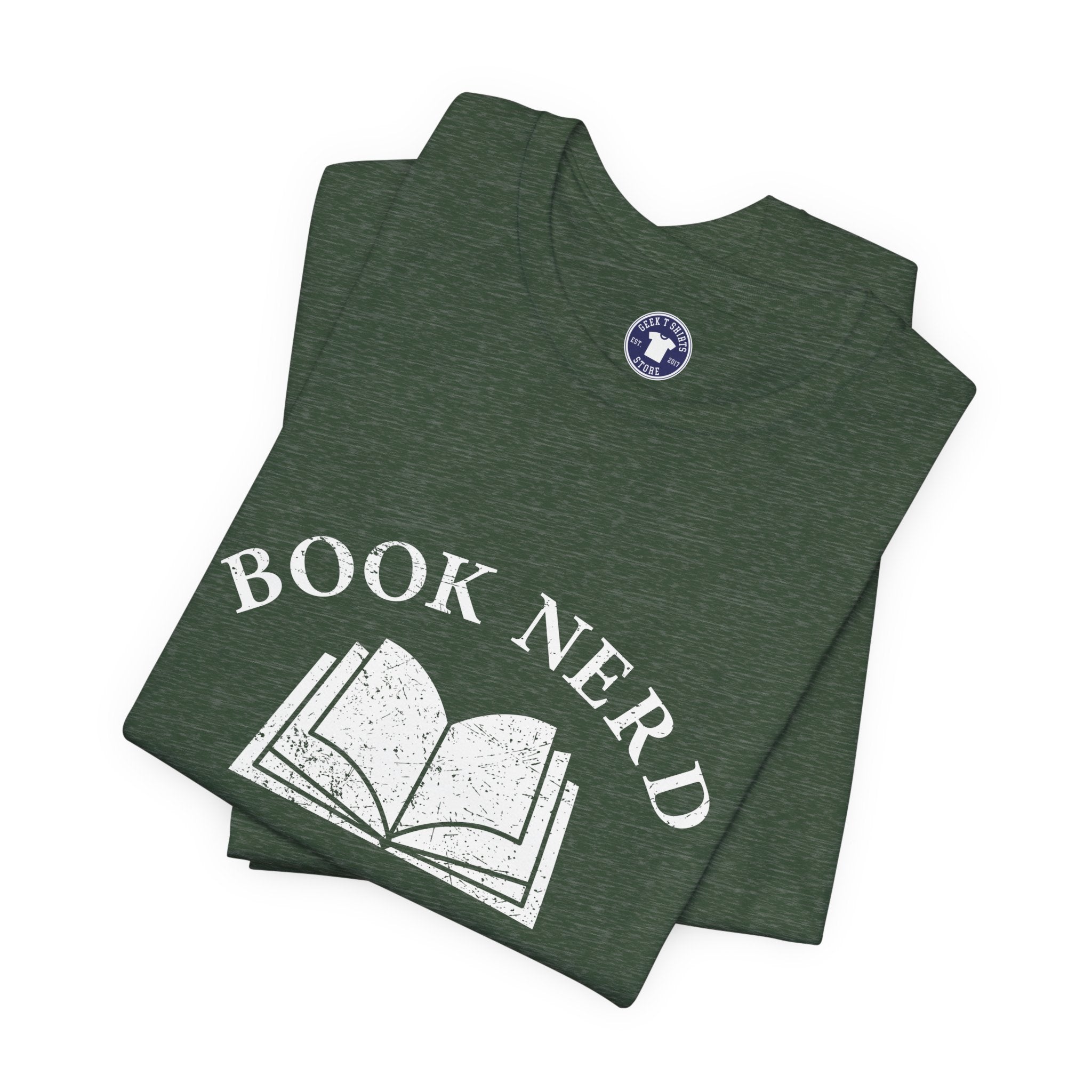 Book Nerd - Premium Unisex Crewneck T-Shirt