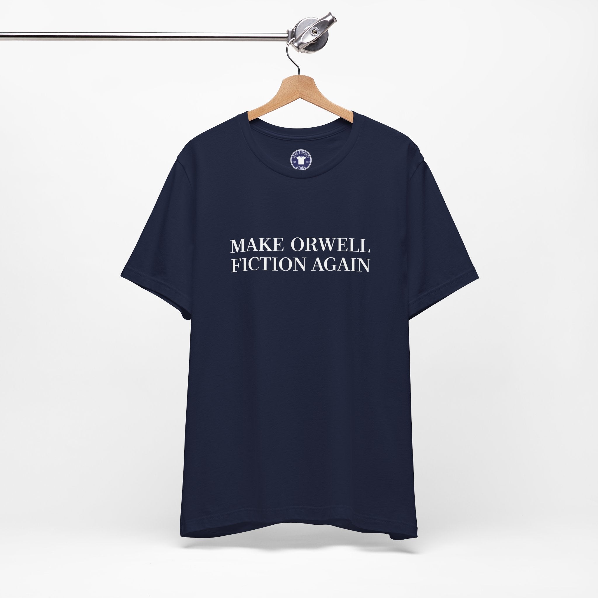 Make Orwell Fiction Again - Premium Unisex Crewneck T-Shirt