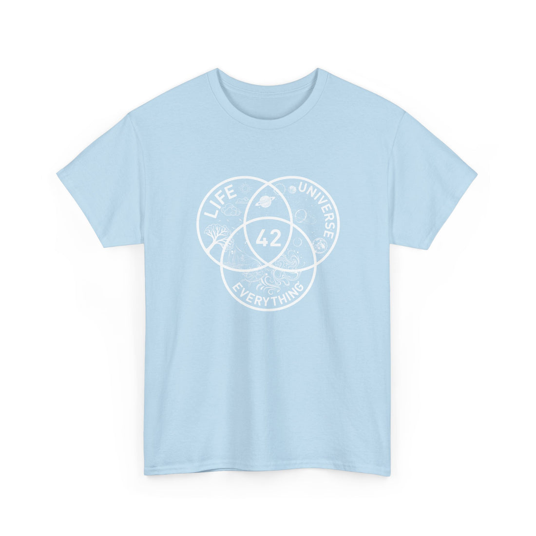 42 Answer To Life The Universe And Everything - White Version -  Unisex Regular Crewneck T-Shirt