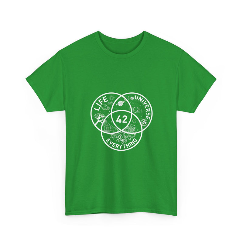 Life Universe Everything T-Shirt, Sci-Fi Geek T-Shirt, Nerd Shirt, Geek Humor Tee, Space Art Shirt, Cosmic Science Gift, Funny Venn Diagram