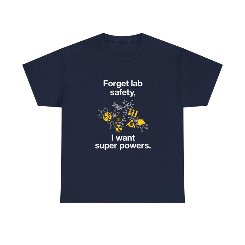 Superpower Lab Science T-Shirt, Geek T-Shirt, Nerd Shirt, Chemistry Humor Tee, Science Lover Gift, Geeky Science Art Shirt, STEM Enthusiast