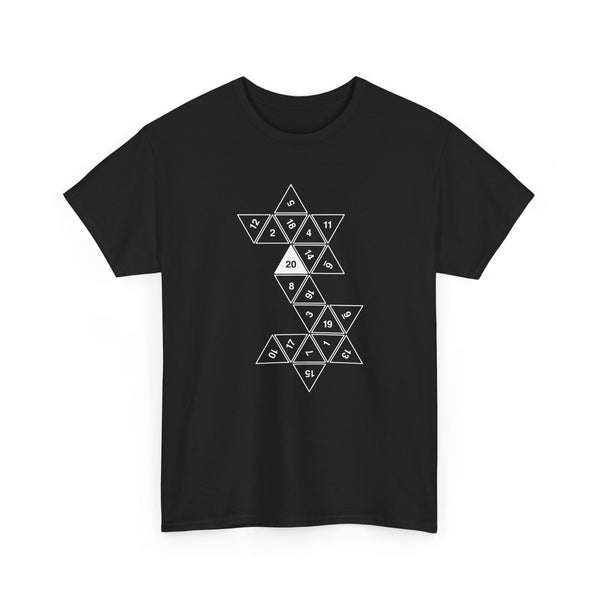 20 Sided Roll Playing Die - Regular Unisex Crewneck T-Shirt