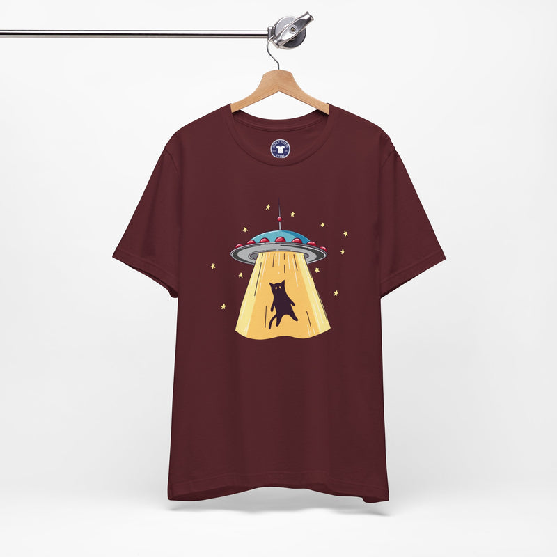 Cat Ufo Abduction - Ufo Shirt - Premium Unisex Crewneck T-Shirt
