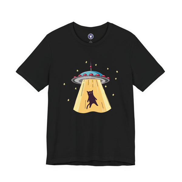 Cat Ufo Abduction - Ufo Shirt - Premium Unisex Crewneck T-Shirt