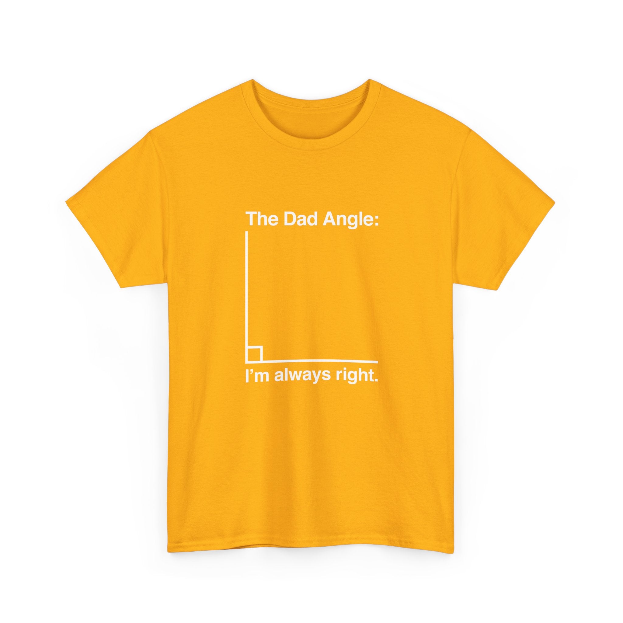 The Dad Angle Math Shirt - Geeky Father's Day Shirt - Regular Unisex Crewneck T-Shirt