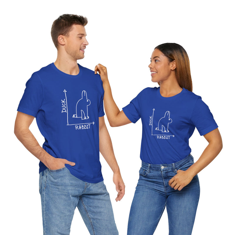 Rabbit-Duck Paradox - Premium Unisex Crewneck T-Shirt