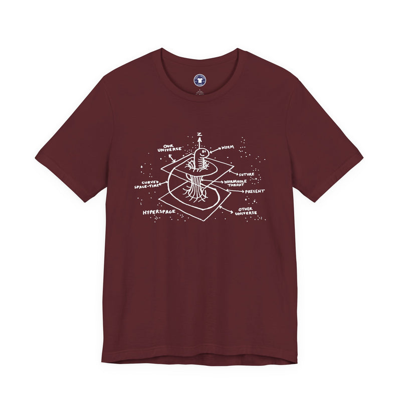 Time Warp Physics Wormhole - Premium Unisex Crewneck T-Shirt