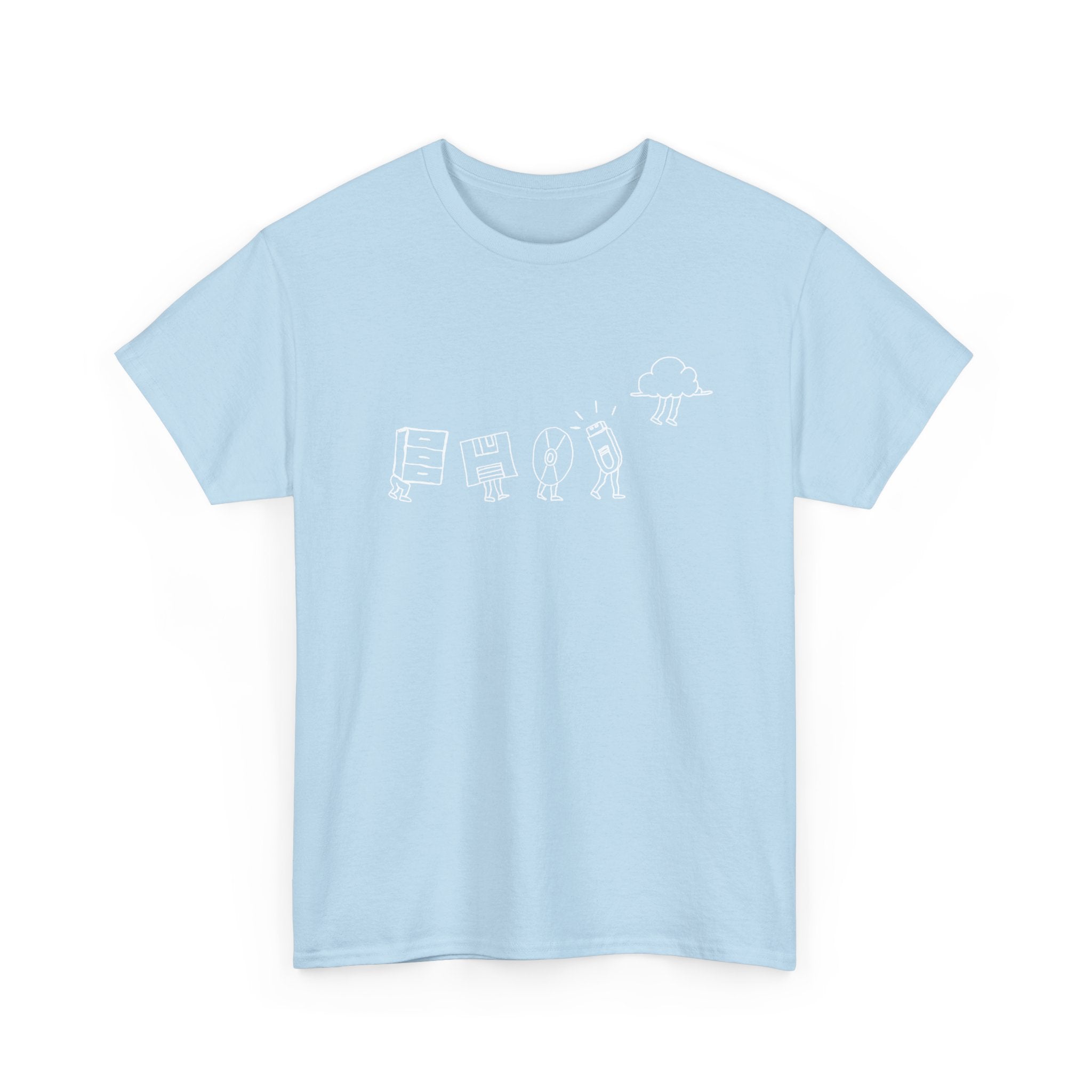 Computer Storage Evolution Cloud - It Coding -  Unisex Crewneck T-Shirt