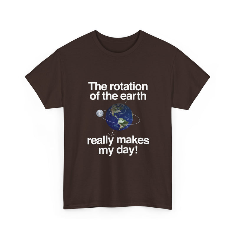 Earth Rotation T-Shirt, Science Geek Tee, Nerd Shirt, Astronomy Gift, Planet Earth Shirt, Space Humor, Science Lover Apparel, Celestial Art
