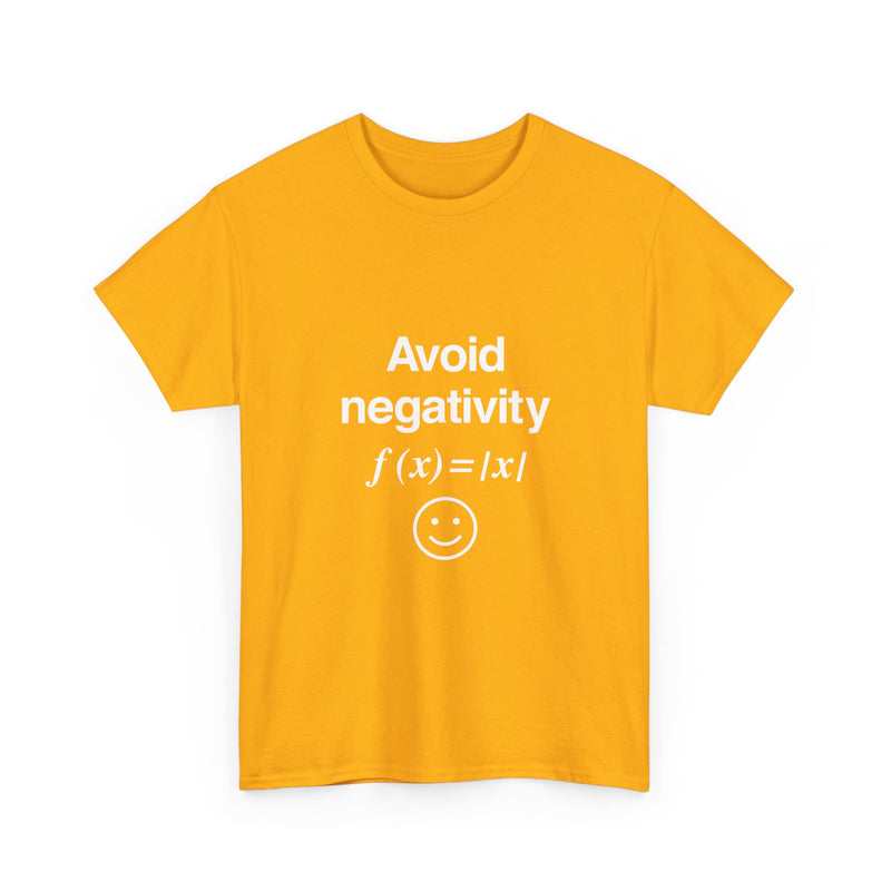 Avoid Negativity T-Shirt, Math Humor Tee, Geek T-Shirt, Nerd Shirt, Positive Vibes Shirt, Funny Math Gift, Science Lover Top, Smile Graphic