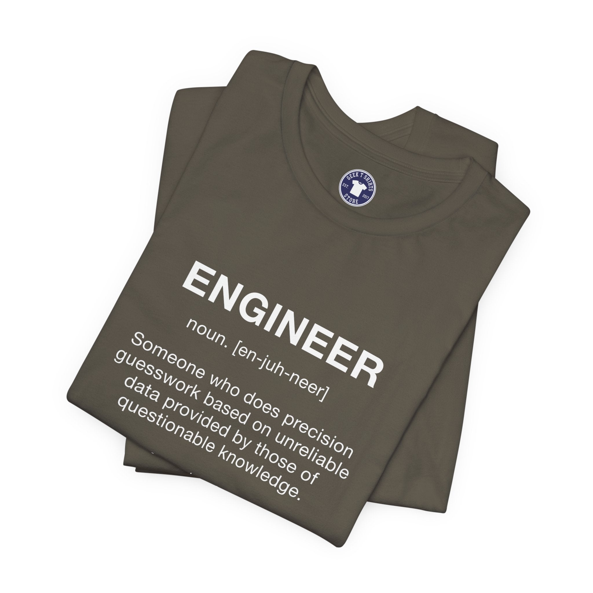 Engineer Noun - Engineering Shirt - Premium Unisex Crewneck T-Shirt