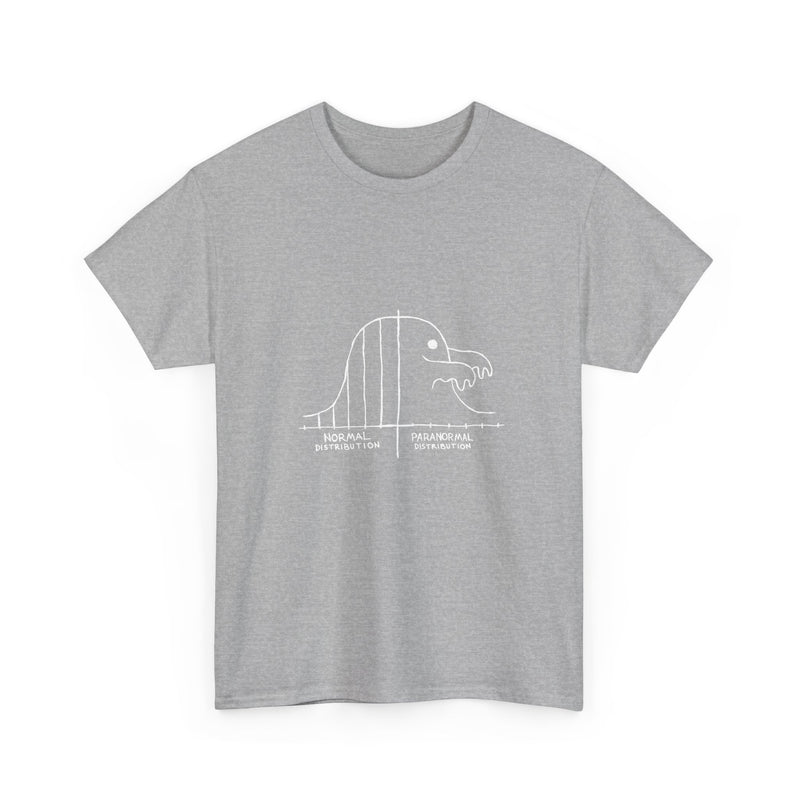 Paranormal Distribution T-Shirt, Funny Statistical Humor Tee, Geek T-Shirt, Nerd Shirt, Math Joke Top, Science Gift Shirt, Funny Geek Tee