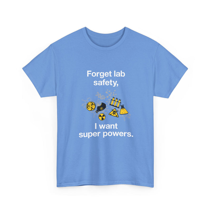 Superpower Lab Science T-Shirt, Geek T-Shirt, Nerd Shirt, Chemistry Humor Tee, Science Lover Gift, Geeky Science Art Shirt, STEM Enthusiast