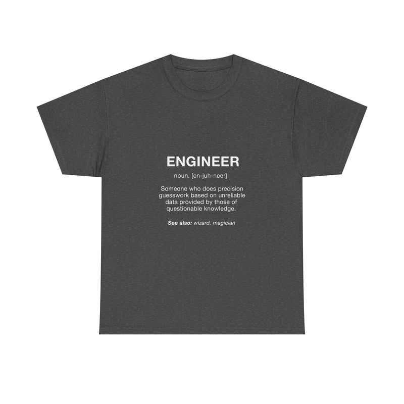 Engineer Definition T-Shirt, Funny Geek T-Shirt, Nerd Shirt, Precision Humor Tee, Science Gift, Engineer Pun Shirt, Engineering Humor Tee