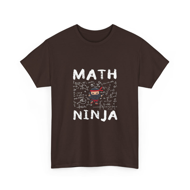 Math Ninja T-Shirt, Geek T-Shirt, Nerd Shirt, Funny Math Tee, Geeky Gift, Math Lover Shirt, Cool Ninja Art, STEM Humor Apparel