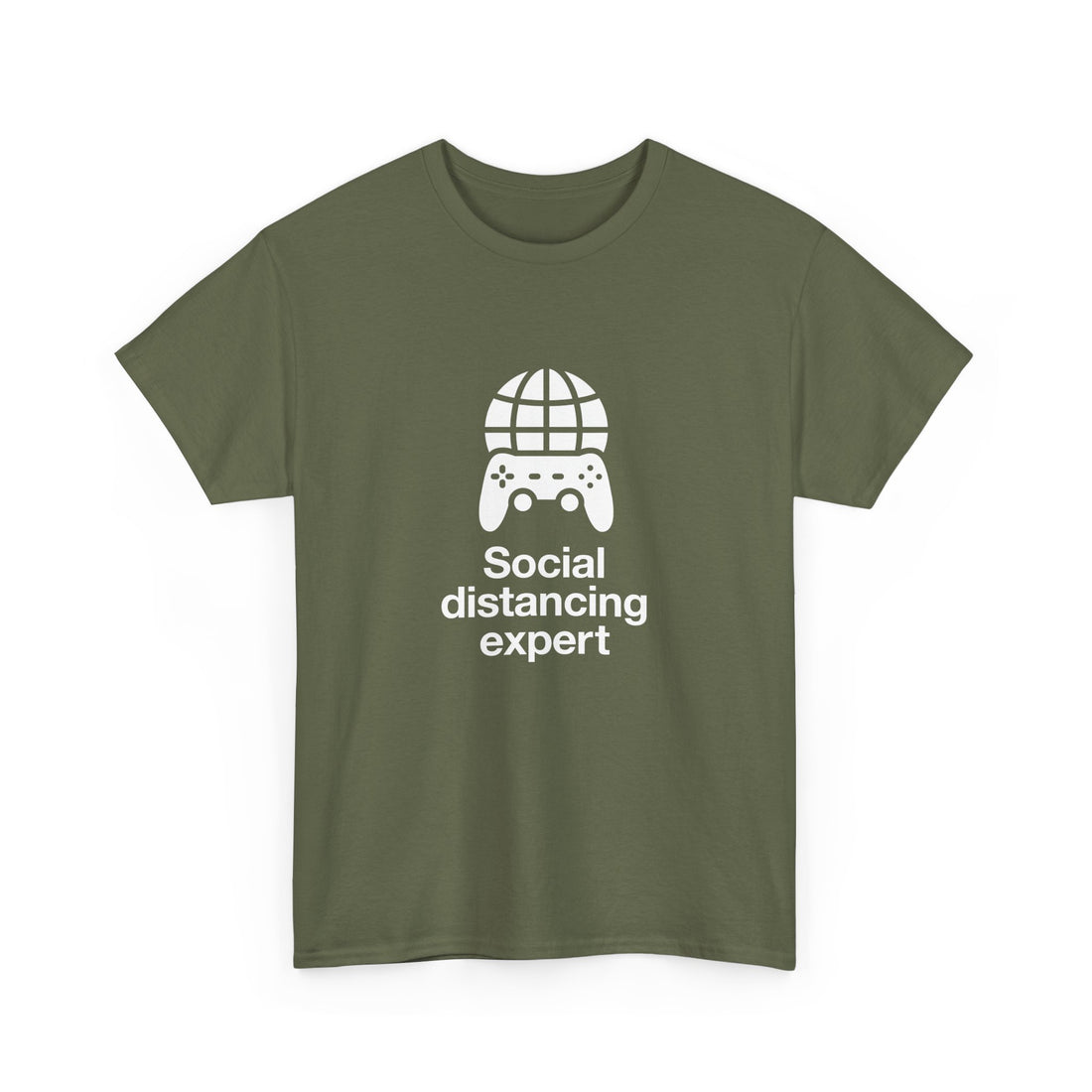 Social Distancing Expert - Regular Unisex Crewneck T-Shirt