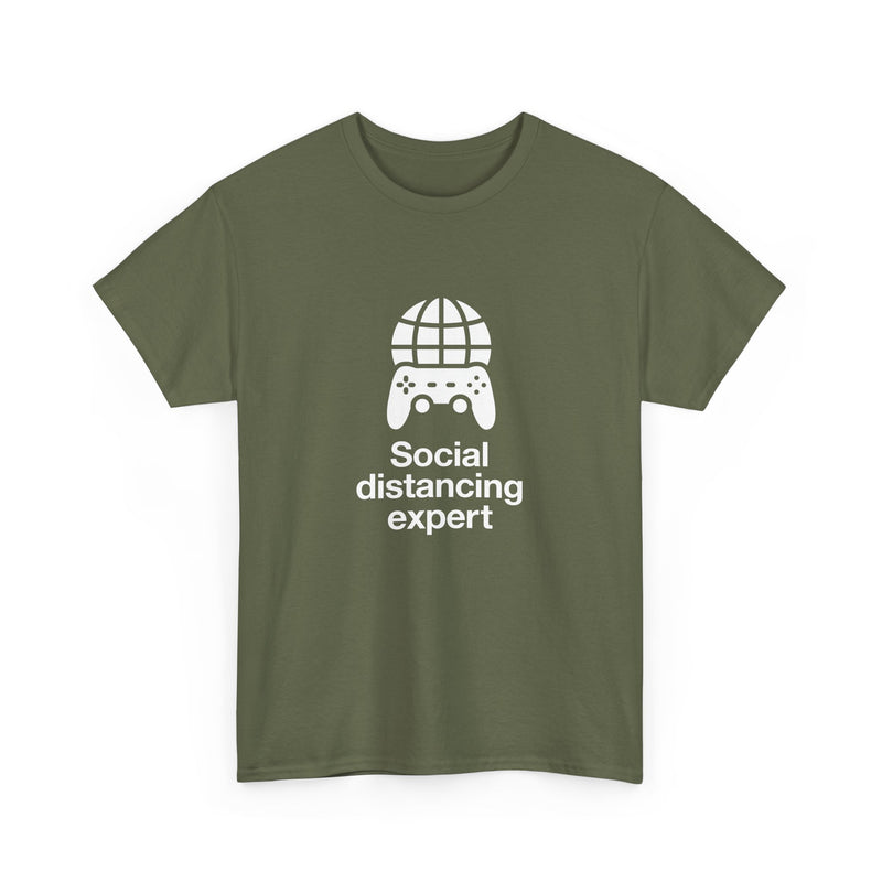 Social Distancing Expert - Regular Unisex Crewneck T-Shirt