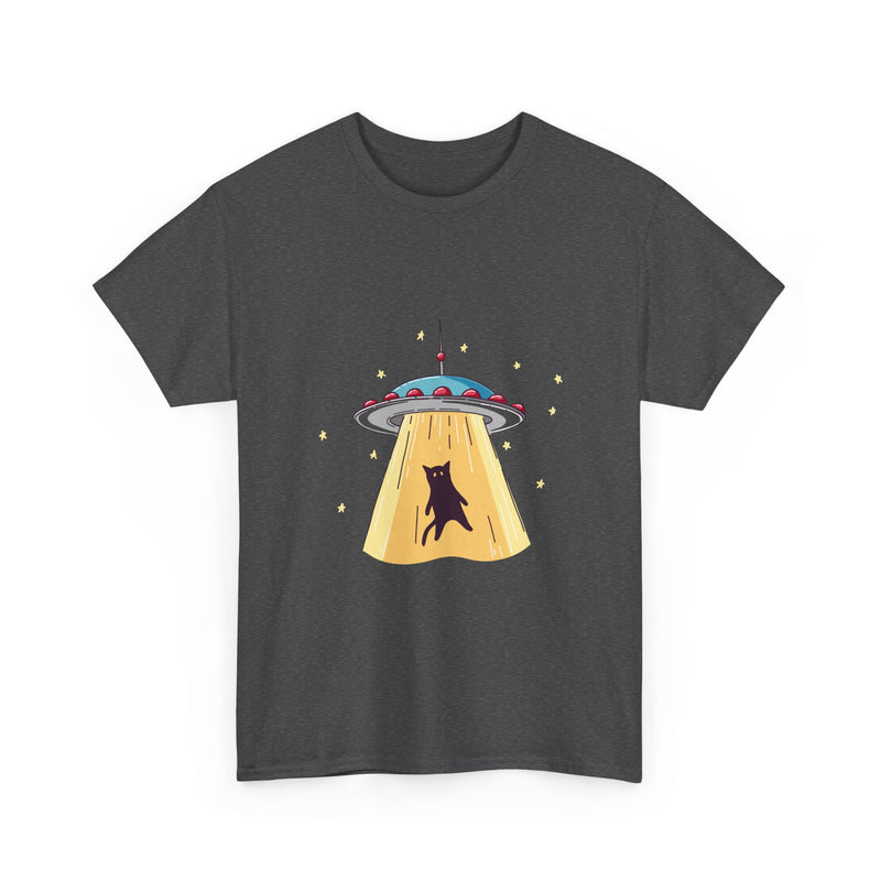 Alien Abduction Cat T-Shirt, UFO Shirt, Space Tee, Sci-Fi Humor Gift, Geek T-Shirt, Nerd Shirt, Funny Cat Art, Outer Space Design Apparel
