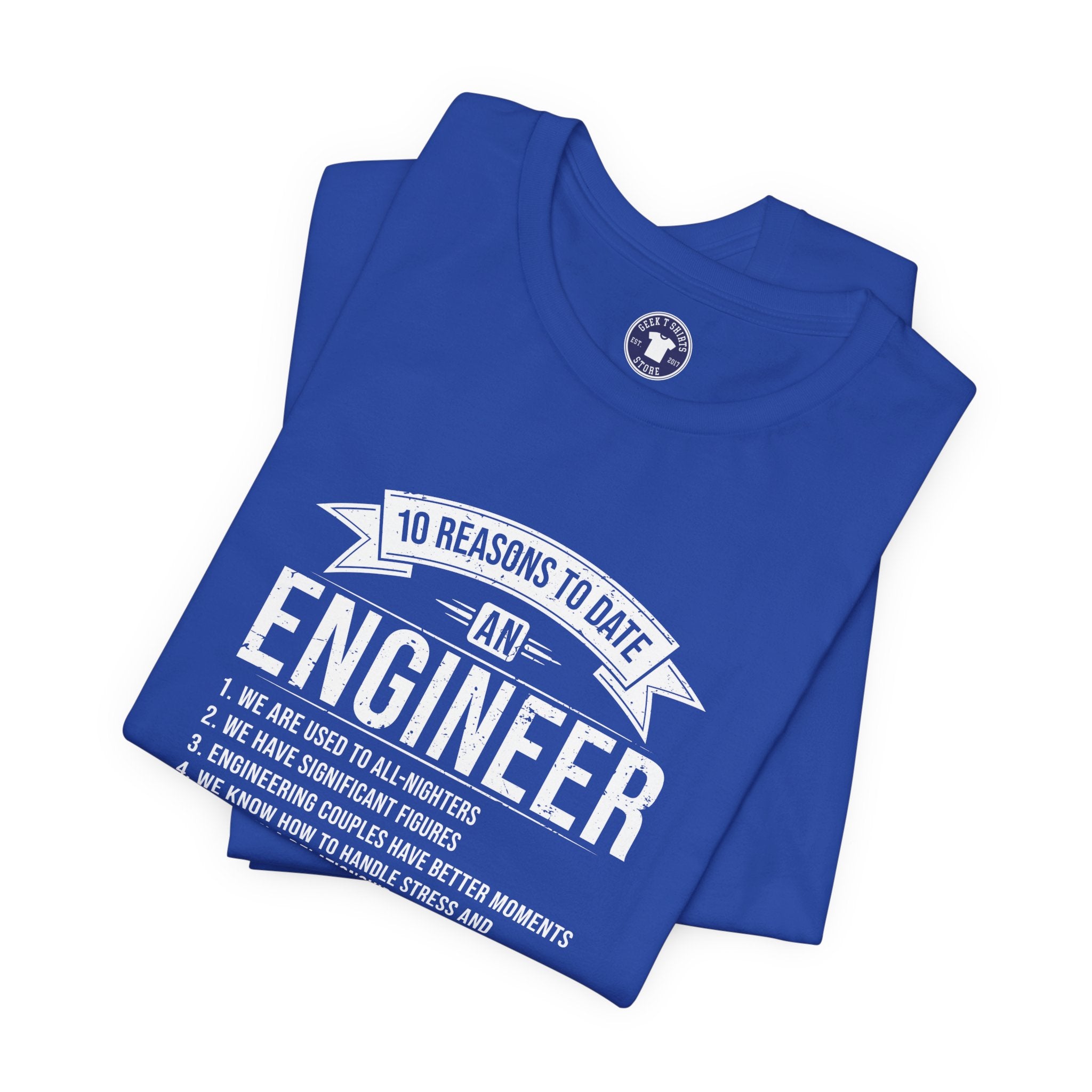 10 Reasons To Date An Engineer Funny Engineering - Premium Unisex Crewneck T-Shirt