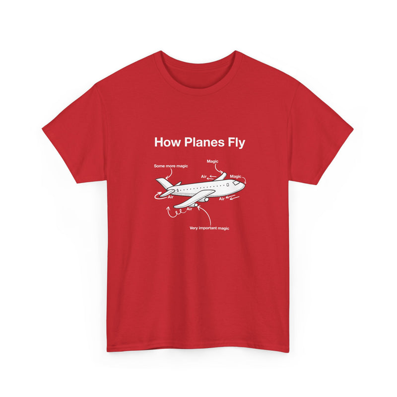 How Planes Fly Funny Aerospace Engineer - Regular Unisex Crewneck T-Shirt