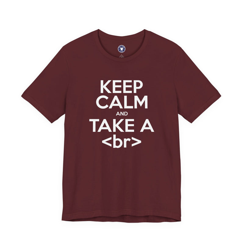 Keep Calm And Take A Break - Computer Shirt - Premium Unisex Crewneck T-Shirt