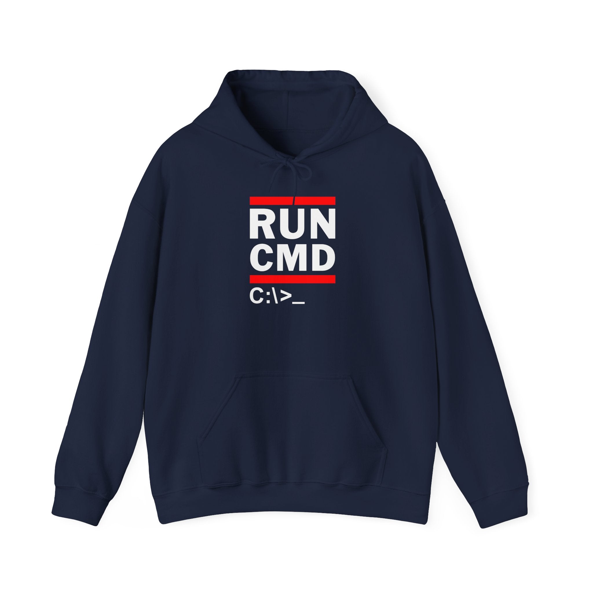 Run Cmd C - IT Hoodie - Funny Coder Hoodie - Ms-Dos - Unisex Hooded Sweatshirt