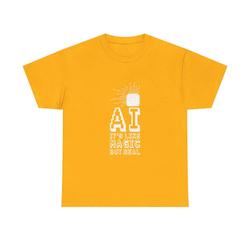 AI Magic T-Shirt, Circuit Tech Tee, Geek T-Shirt, Nerd Shirt, Futuristic Design, Innovation Gift, Science Apparel, Tech Humor Shirt