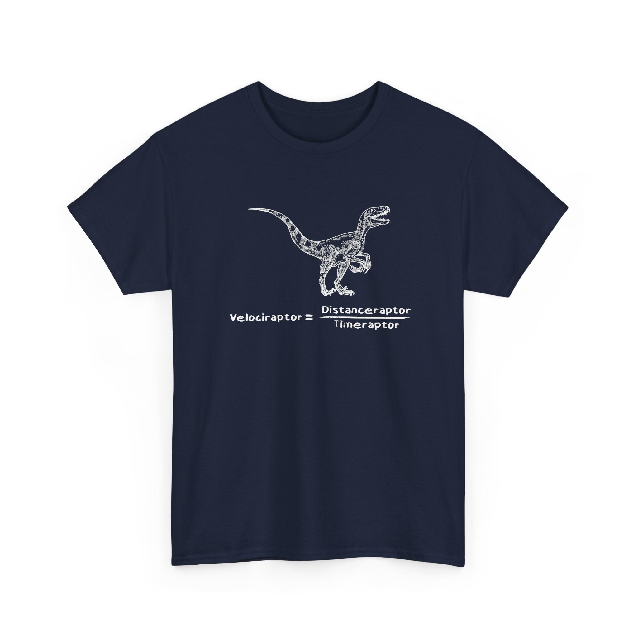 Raptor Speed Equation - Science Physics Geek - Regular Unisex Crewneck T-Shirt