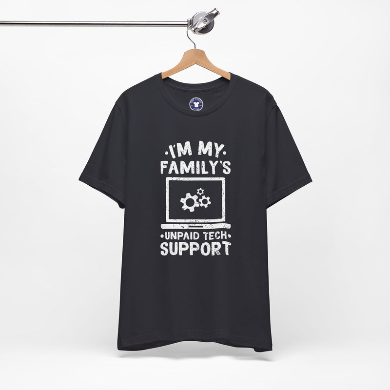 I'm My Family's Unpaid Tech Support - Premium Unisex Crewneck T-Shirt