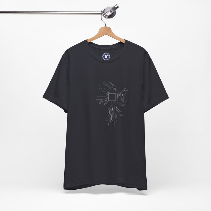 Cpu Heart Chipset Board - Geek Coding T-Shirt - Premium Unisex Crewneck T-Shirt