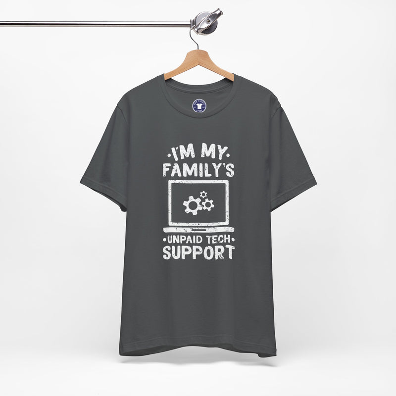 I'm My Family's Unpaid Tech Support - Premium Unisex Crewneck T-Shirt