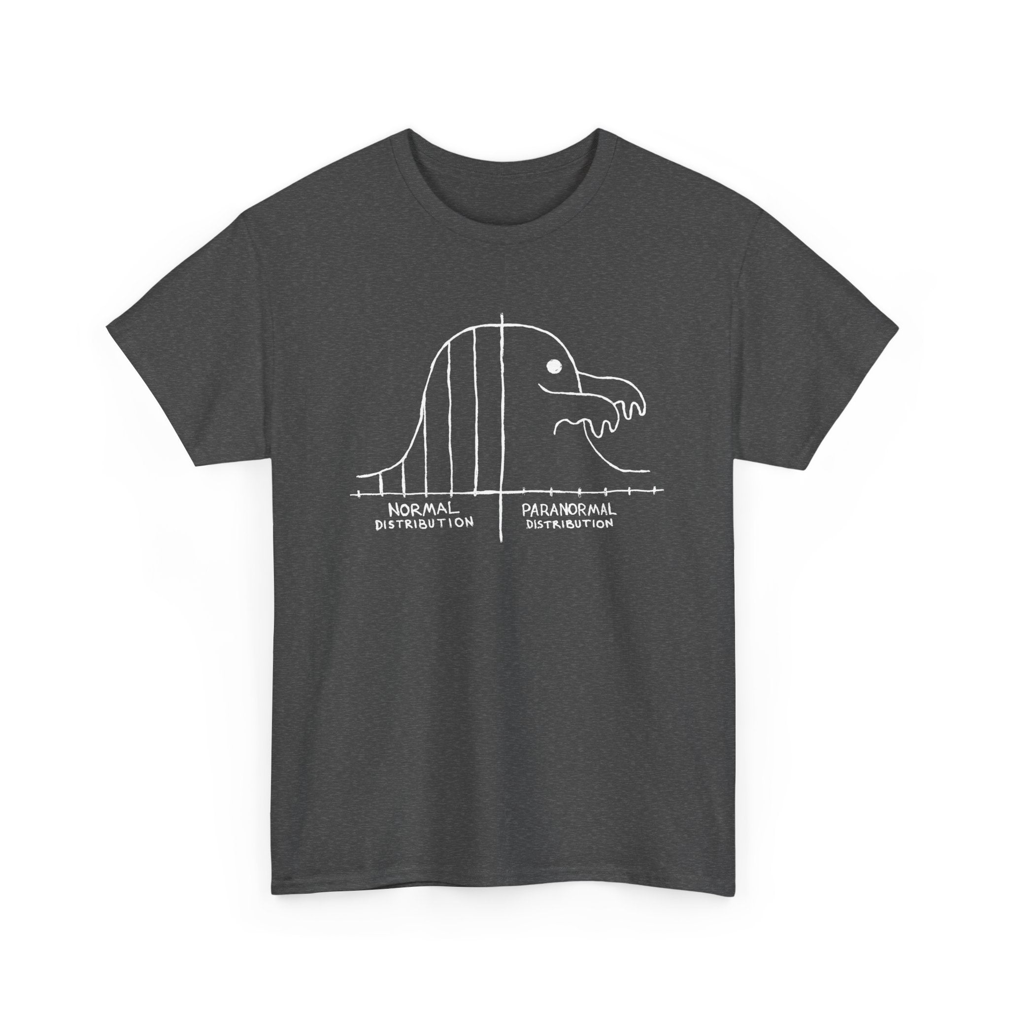 Math Statistics Paranormal Distribution Ghost -  Unisex Crewneck T-Shirt