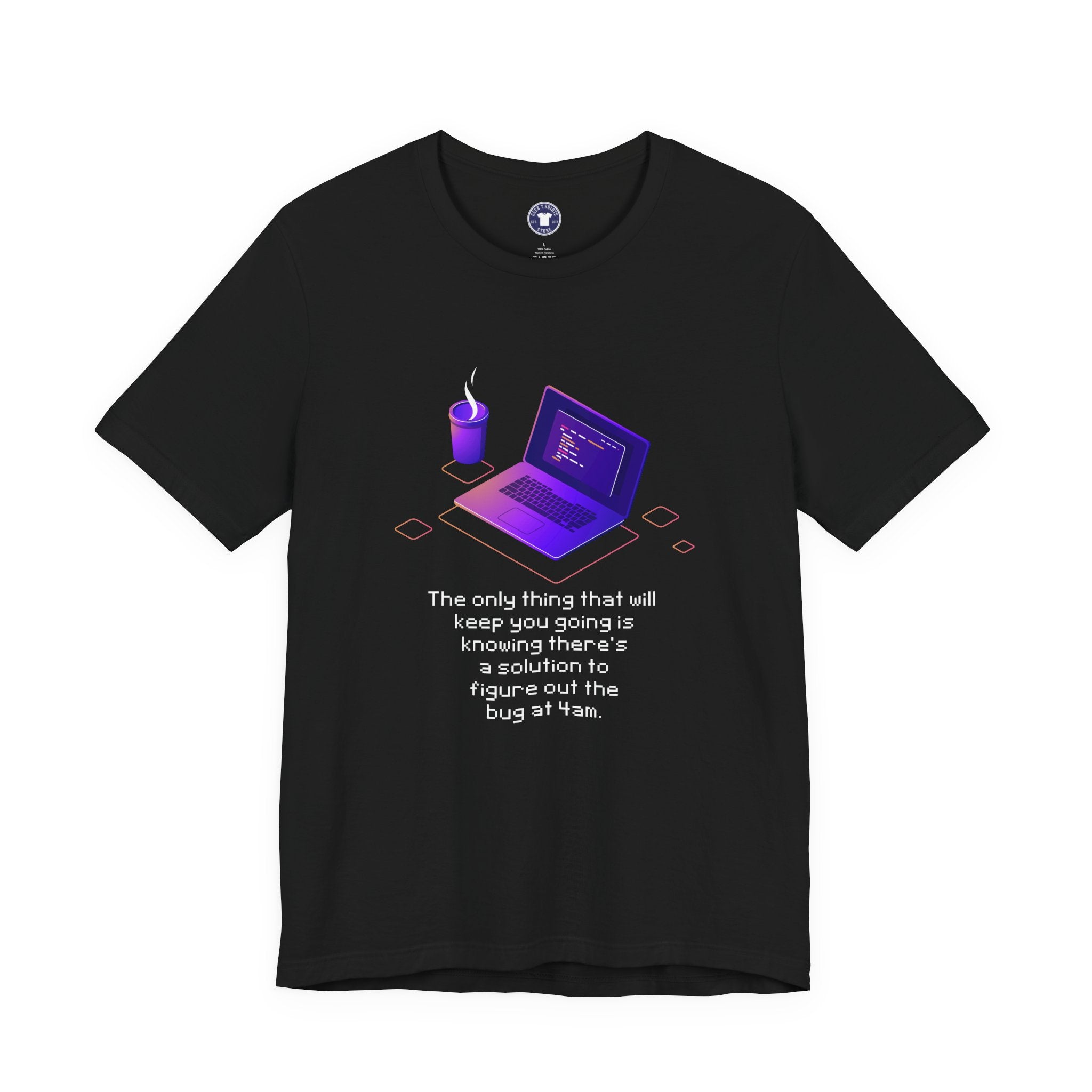 Figure Out The Bug At 4am - Premium Unisex Crewneck T-Shirt