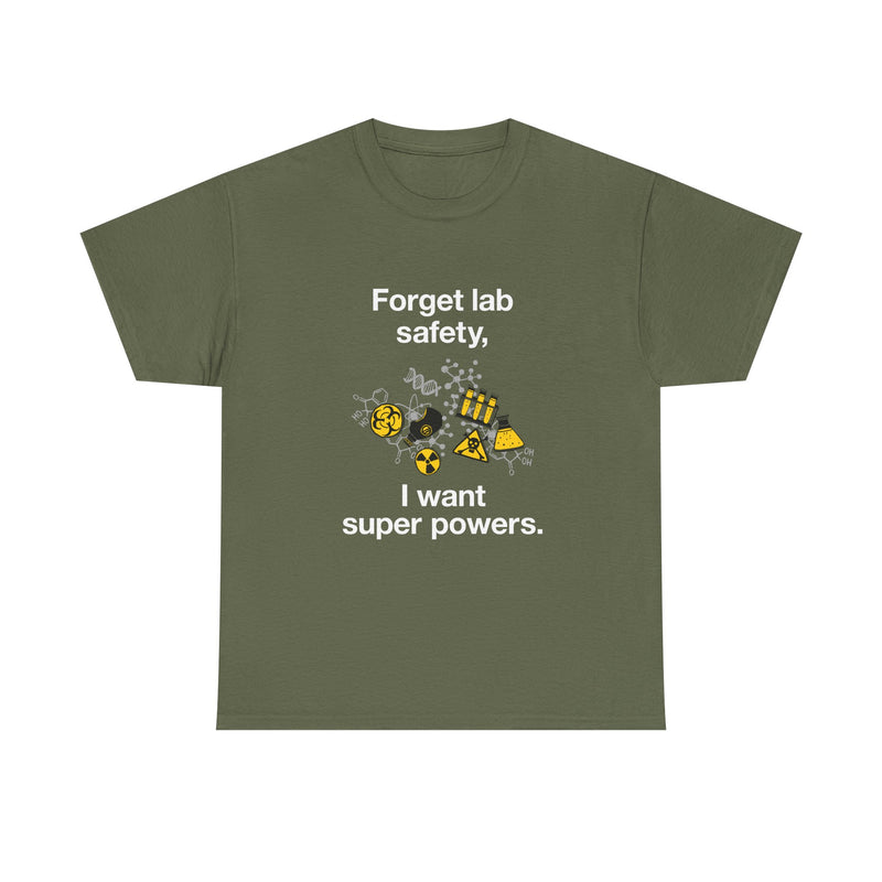 Superpower Lab Science T-Shirt, Geek T-Shirt, Nerd Shirt, Chemistry Humor Tee, Science Lover Gift, Geeky Science Art Shirt, STEM Enthusiast