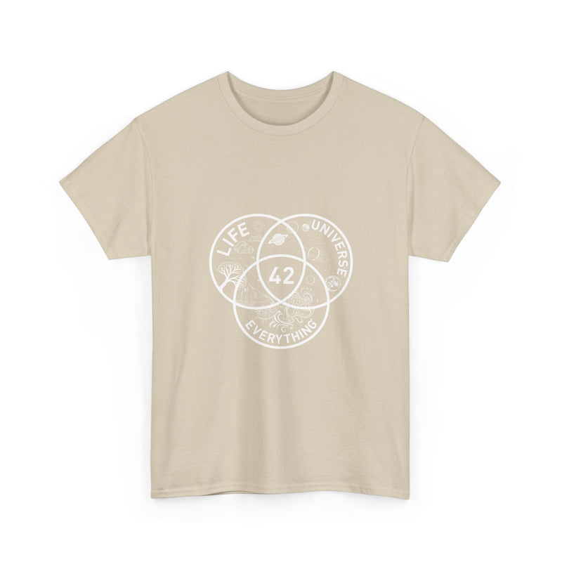 Life Universe Everything T-Shirt, Sci-Fi Geek T-Shirt, Nerd Shirt, Geek Humor Tee, Space Art Shirt, Cosmic Science Gift, Funny Venn Diagram
