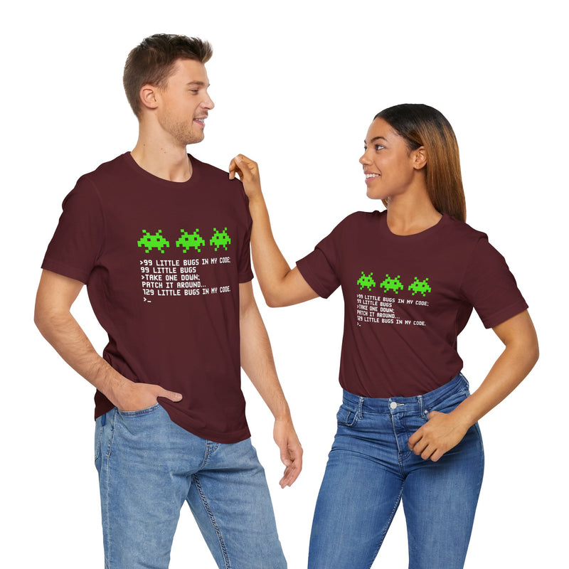 99 Little Bugs In My Code - Nerd Shirt - IT Shirt - Premium Unisex Crewneck T-Shirt