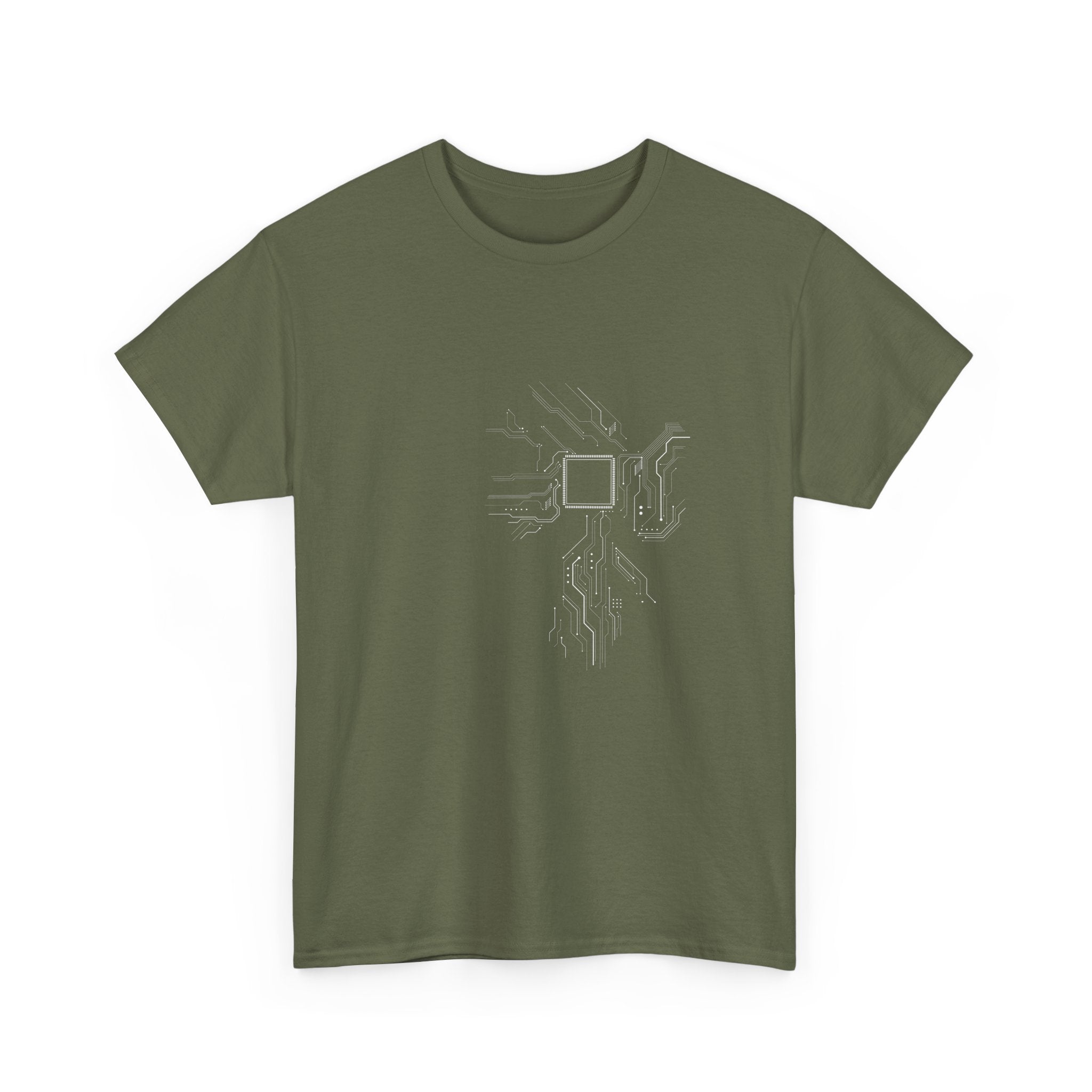 Cpu Heart Chipset Board - Geek Coding T-Shirt -  Unisex Crewneck T-Shirt