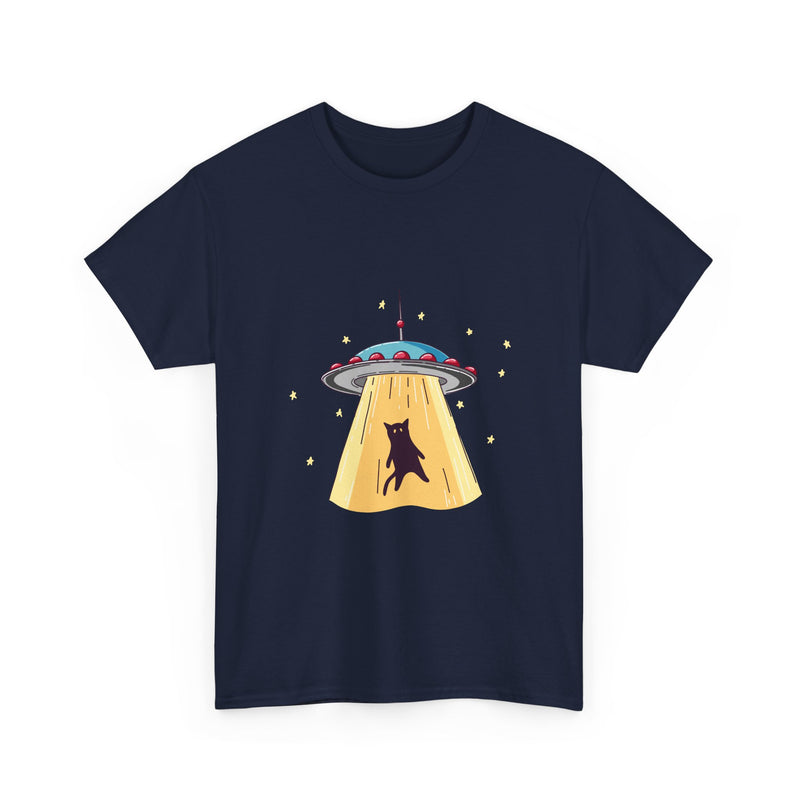 Alien Abduction Cat T-Shirt, UFO Shirt, Space Tee, Sci-Fi Humor Gift, Geek T-Shirt, Nerd Shirt, Funny Cat Art, Outer Space Design Apparel