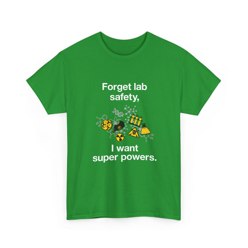 Superpower Lab Science T-Shirt, Geek T-Shirt, Nerd Shirt, Chemistry Humor Tee, Science Lover Gift, Geeky Science Art Shirt, STEM Enthusiast