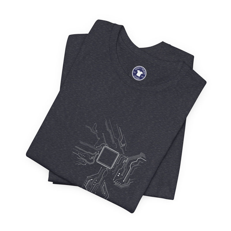 Cpu Heart Chipset Board - Geek Coding T-Shirt - Premium Unisex Crewneck T-Shirt