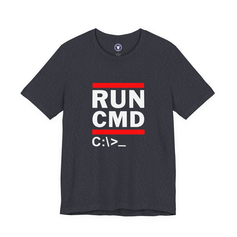 Run CMD C - IT Shirt - Funny Coder Shirt - MS-Dos - Premium Unisex Crewneck T-shirt